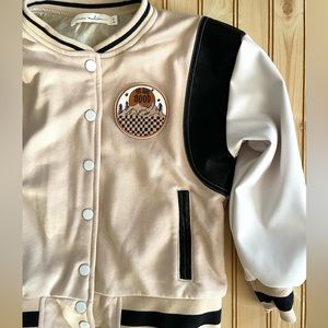 Boys Varsity Bomber Jacket by NORA MADISON Boutique Size 6/7Y